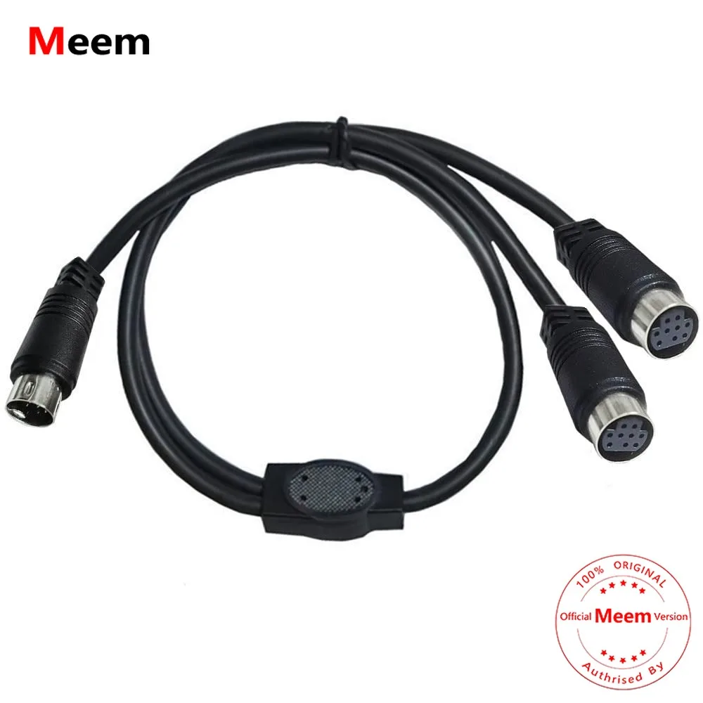 S-Video 9 Pin Mini DIN Y Splitter Cable, Mini 9-Pin DIN S-Video Male to 2 Female Y Splitter Extension Adapter Cable
S-Video 9 Pin Mini DIN Y Splitter Cable, Mini 9-Pin DIN S-Video Male to 2 Female Y Splitter Extension Adapter Cable