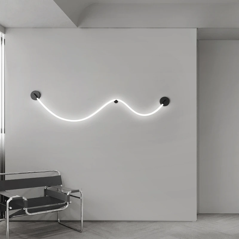 Modern Simplicity Streamline Wall Lights Nordic Household Lighting Bedroom Bedside Background Wall Decor Lamp Atmosphere LED
Modern Simplicity Streamline Wall Lights Nordic Household Lighting Bedroom Bedside Background Wall Decor Lamp Atmosphere LED