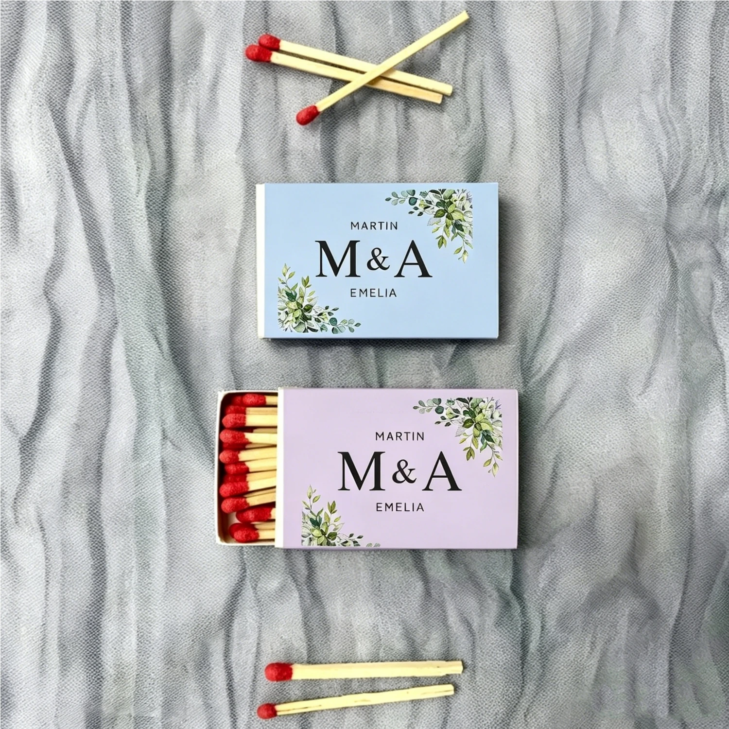 Custom Wedding Cheerful Matchboxes, Personalized Positive Design, Bright Favours for Wedding Guests
Custom Wedding Cheerful Matchboxes, Personalized Positive Design, Bright Favours for Wedding Guests