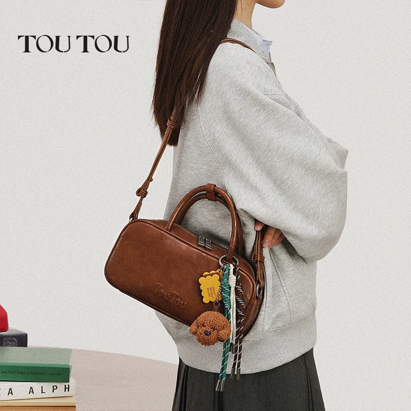 TOUTOU Bowling Bag boston bag Imitation Plant Tanning Premium Autumn Shoulder Handheld Crossbody Bag for Women Gift for Her
TOUTOU Bowling Bag boston bag Imitation Plant Tanning Premium Autumn Shoulder Handheld Crossbody Bag for Women Gift for Her