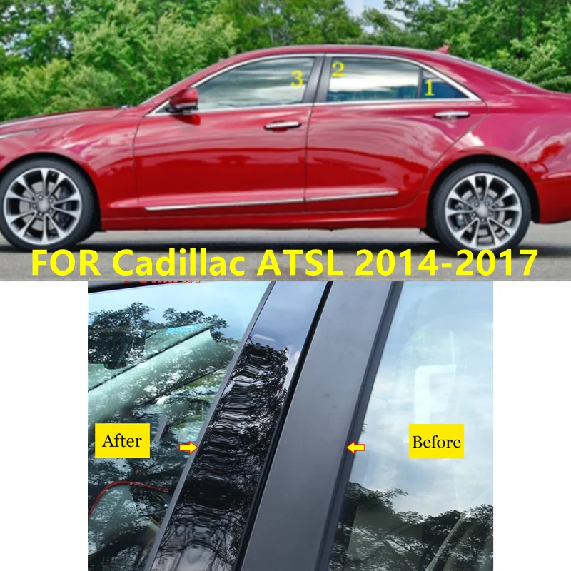 6 шт./набор, блестящие черные накладки на двери и окна для Cadillac ATSL 2014-2017
6 шт./набор, блестящие черные накладки на двери и окна для Cadillac ATSL 2014-2017