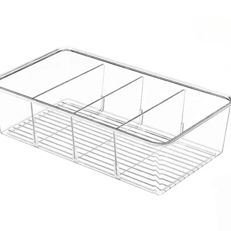 Refrigerator Organizer Bin Clear Plastic Food Storage Organizer Fridge Storage Box with Divider Freezer Pantry Kitchen Organizer
Refrigerator Organizer Bin Clear Plastic Food Storage Organizer Fridge Storage Box with Divider Freezer Pantry Kitchen Organizer