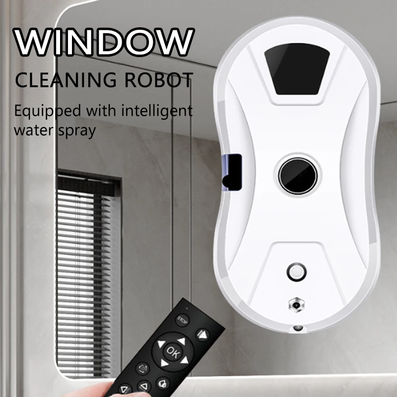 White Home Automatic Spray or Water spray Window Cleaning Robot Intelligent Wipe High-rise Large Area Window
White Home Automatic Spray or Water spray Window Cleaning Robot Intelligent Wipe High-rise Large Area Window