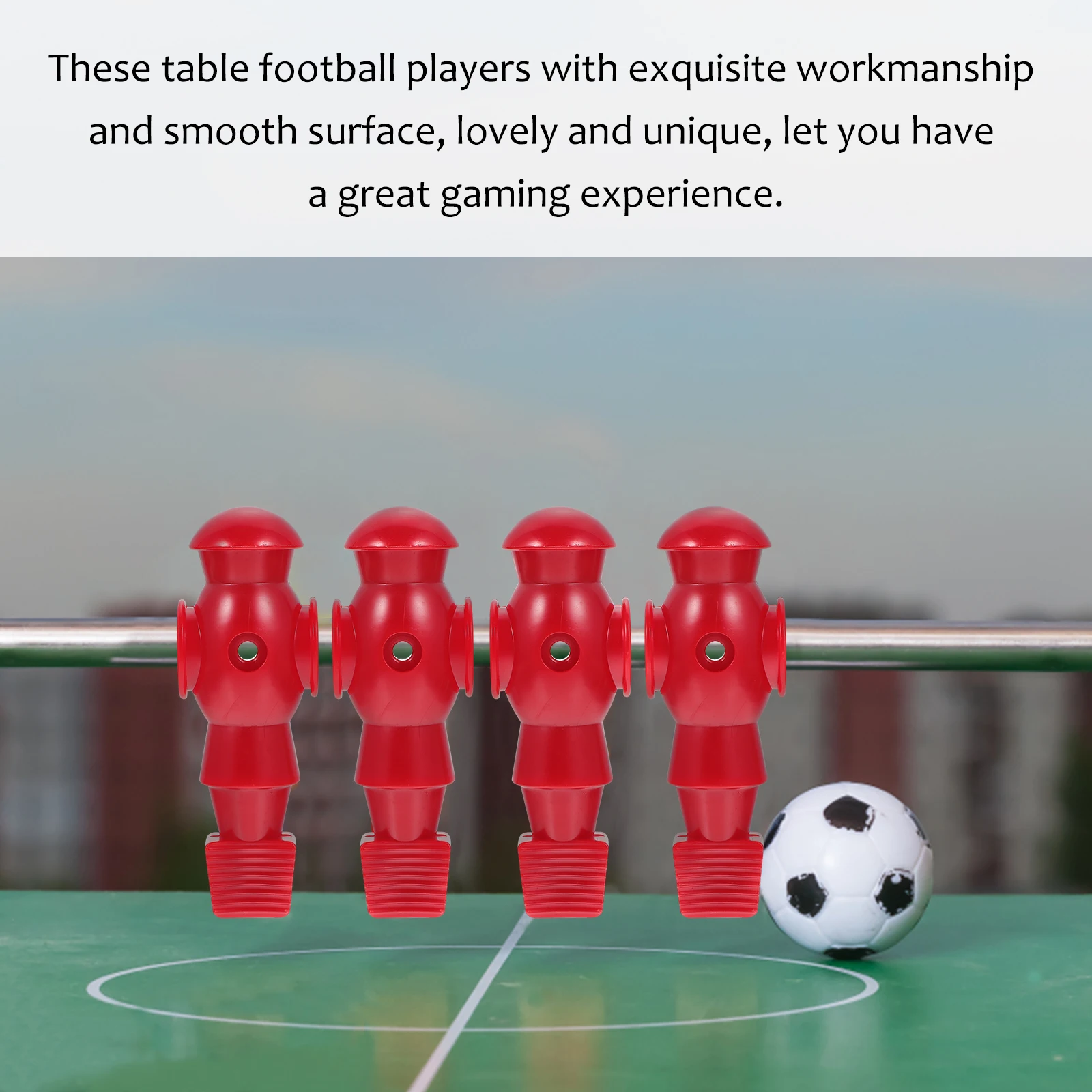 4pcs Table Football Players Desktop Soccer Replacement Foosball Resin Mechanical Figurines Lightweight Durable Bright
4pcs Table Football Players Desktop Soccer Replacement Foosball Resin Mechanical Figurines Lightweight Durable Bright