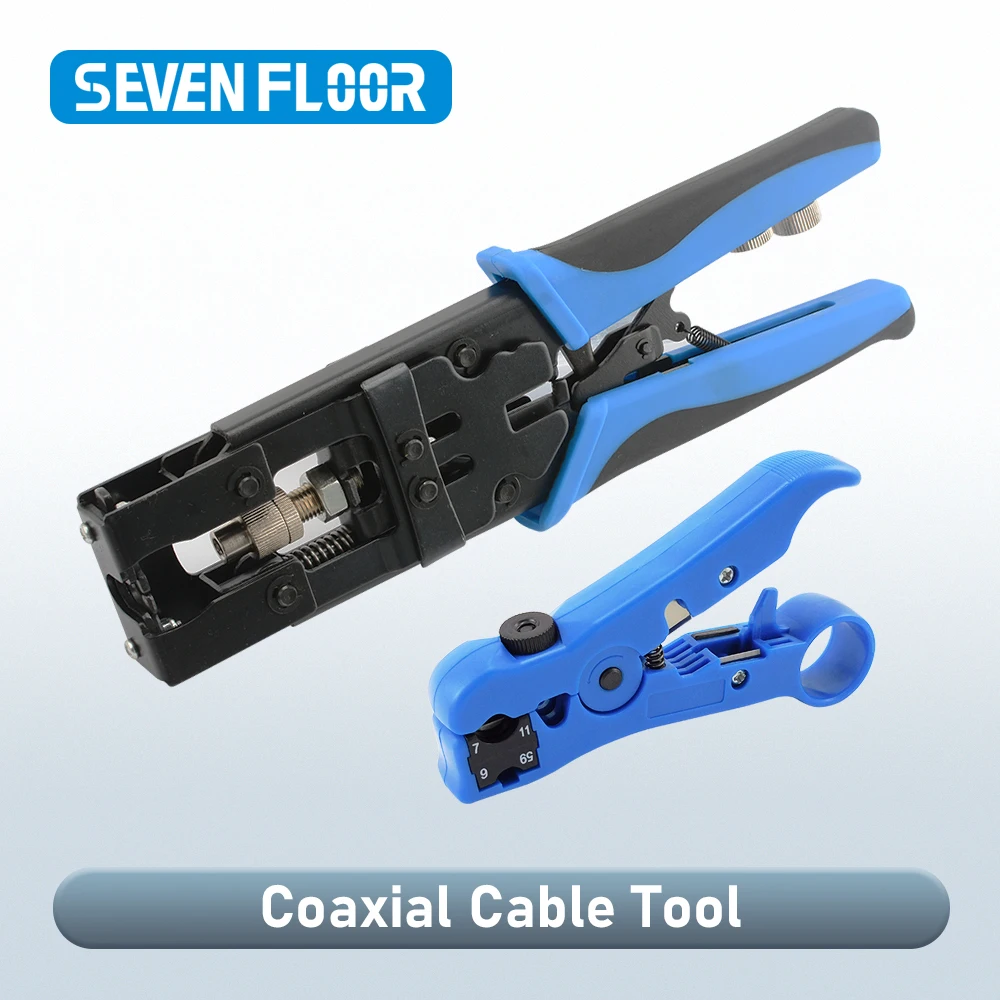 Set Compression Pliers for F/BNC/RCA Connector RG-58/59/62/6(3C/4C/5C) Type Cable Stripper Kit CCTV Camera Installation Tool
Set Compression Pliers for F/BNC/RCA Connector RG-58/59/62/6(3C/4C/5C) Type Cable Stripper Kit CCTV Camera Installation Tool