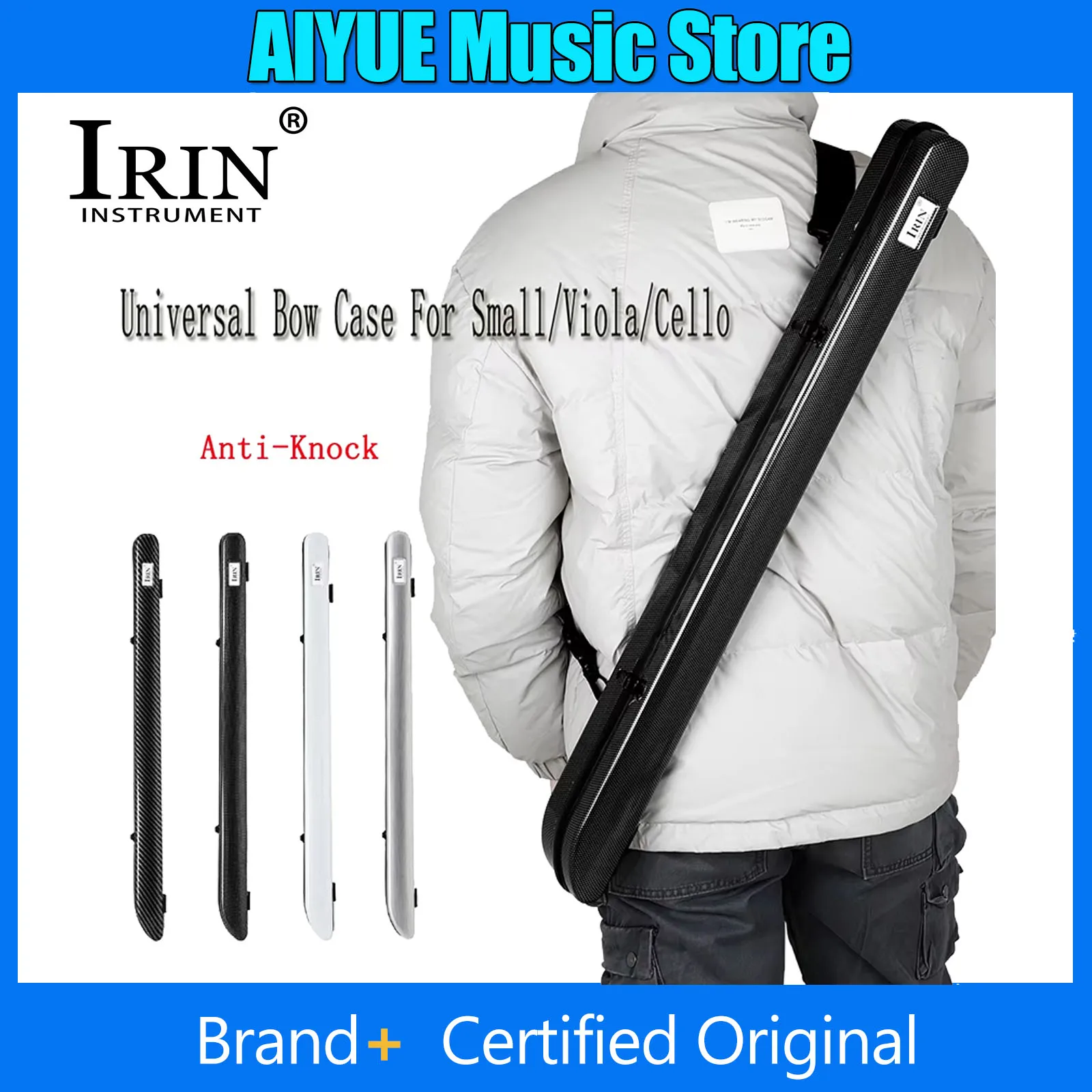 IRIN Violin Bow Box Anti-Knock Thickened Cotton Oblique Back Bow Box Is Suitable For Violin Viola Cello universal Accessory
IRIN Violin Bow Box Anti-Knock Thickened Cotton Oblique Back Bow Box Is Suitable For Violin Viola Cello universal Accessory