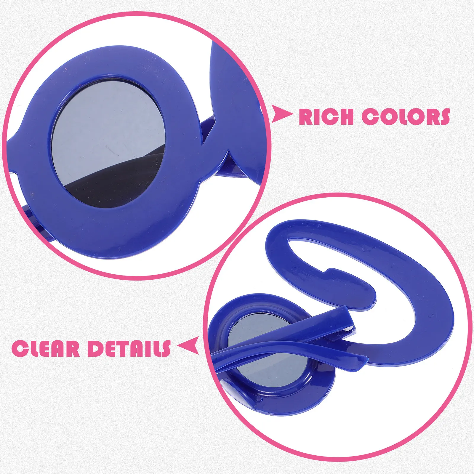 4Pcs Novelty Glasses Unique Design Party Sunglasses Fun Eyewear for Vacations Birthdays Halloween Christmas Gift Idea Decor
4Pcs Novelty Glasses Unique Design Party Sunglasses Fun Eyewear for Vacations Birthdays Halloween Christmas Gift Idea Decor