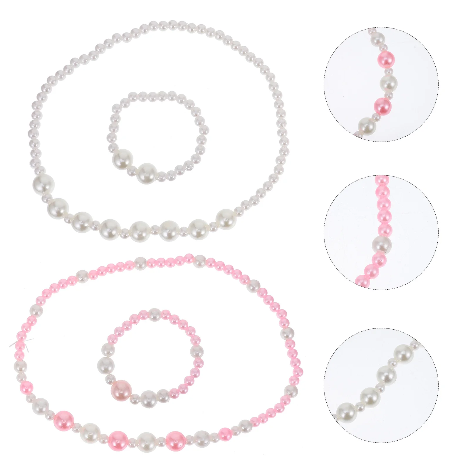 1Set Girls Fake Pearl Necklace Bracelet Set Cute Imitation Bead Jewelry for Kids Dress Party Gift Kids Jewelry Set 
1Set Girls Fake Pearl Necklace Bracelet Set Cute Imitation Bead Jewelry for Kids Dress Party Gift Kids Jewelry Set