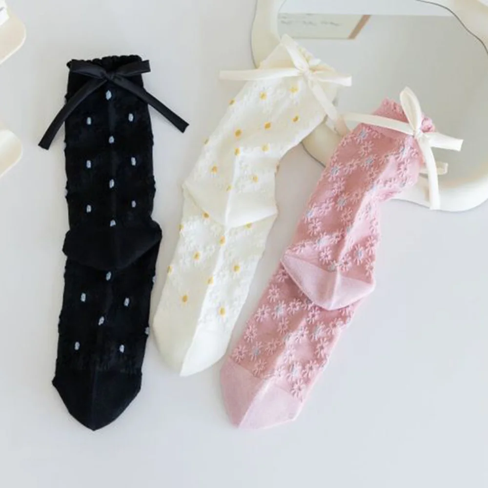 Soft Comfortable Woman Socks Fashion Bow Office Floor Long Socks Lady Cute Flower Print Middle Tube Gentle Sweet Women Socks
Soft Comfortable Woman Socks Fashion Bow Office Floor Long Socks Lady Cute Flower Print Middle Tube Gentle Sweet Women Socks