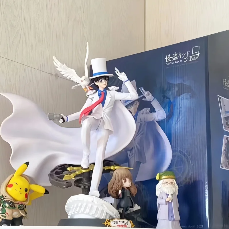 Hot Detective Conan Scene Gk Toys Figures Doll Phantom Thief Kid Kuroba Kaito Double Head Carving 30cm Anime Model Statue 
Hot Detective Conan Scene Gk Toys Figures Doll Phantom Thief Kid Kuroba Kaito Double Head Carving 30cm Anime Model Statue