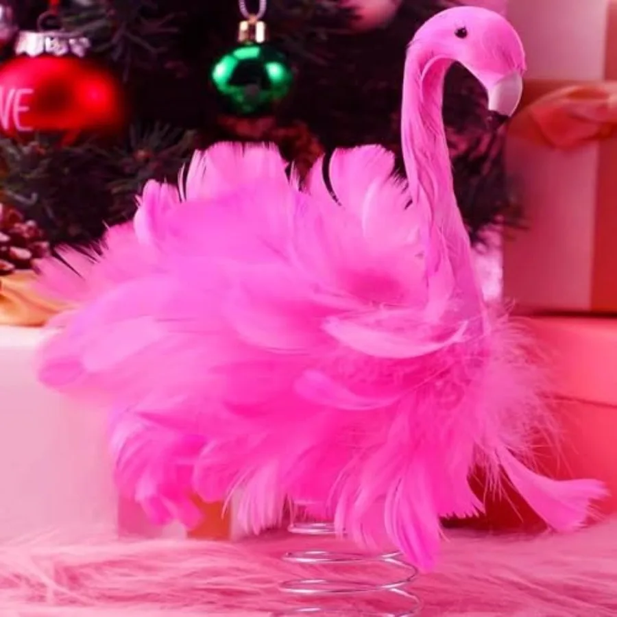 Flamingo Christmas Tree Topper Artificial Feather Flamingo Pink Fluffy Feathers Birds for Christmas Garden Home Holiday Party O
Flamingo Christmas Tree Topper Artificial Feather Flamingo Pink Fluffy Feathers Birds for Christmas Garden Home Holiday Party O