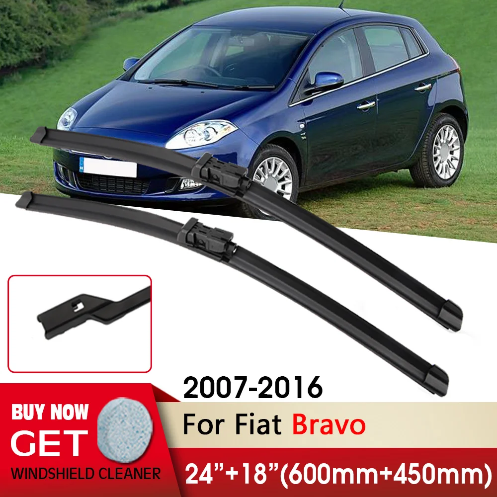 Car Wiper RHD & LHD Front Wiper Blade 24"+18" For Fiat Bravo 2007-2016 Fit Push Button Front Windscreen Wipers Auto Accessories
Car Wiper RHD & LHD Front Wiper Blade 24"+18" For Fiat Bravo 2007-2016 Fit Push Button Front Windscreen Wipers Auto Accessories