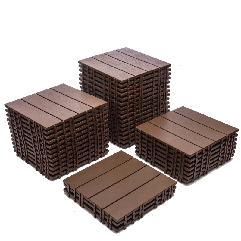 68-Pack 11.42"x11.42" Plastic Interlocking Deck Tiles - 61.60 Sq.Ft Outdoor Plastic Flooring Super Durable & Waterproof All-W
68-Pack 11.42"x11.42" Plastic Interlocking Deck Tiles - 61.60 Sq.Ft Outdoor Plastic Flooring Super Durable & Waterproof All-W