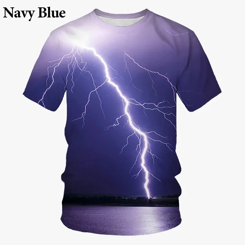Fashion Lightning Pattern T Shirts Summer Trend Streetwear 3D Printed T-shirts Casual O Neck Short Sleeve Oversized Mens Tees
Fashion Lightning Pattern T Shirts Summer Trend Streetwear 3D Printed T-shirts Casual O Neck Short Sleeve Oversized Mens Tees