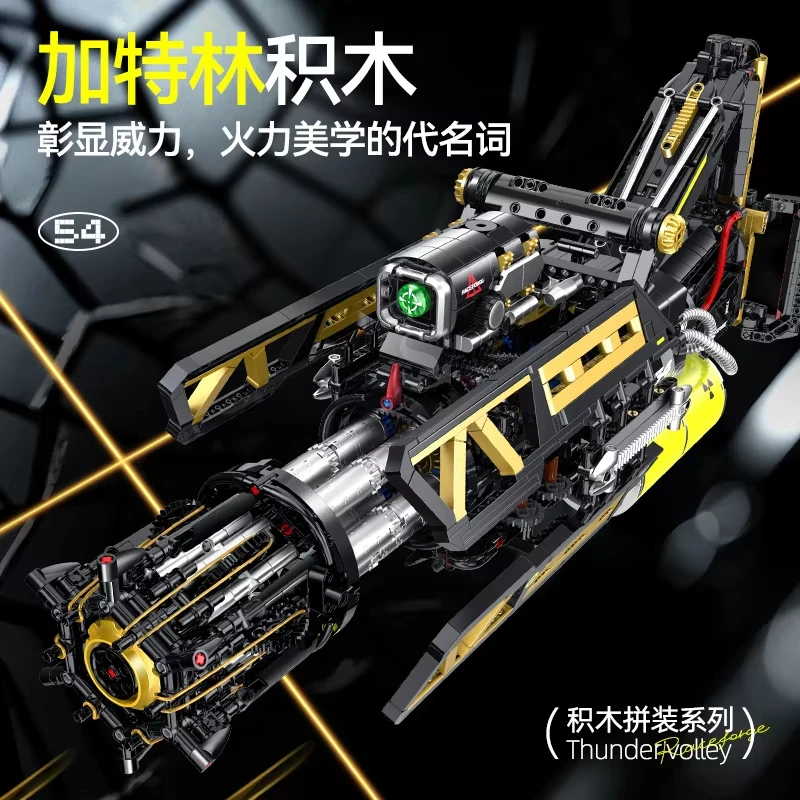 Electric Gatling Submachine Gun Building Blocks Set - DIY Assembling Toy Bricks for Boys Technical Birthday Gift
Electric Gatling Submachine Gun Building Blocks Set - DIY Assembling Toy Bricks for Boys Technical Birthday Gift