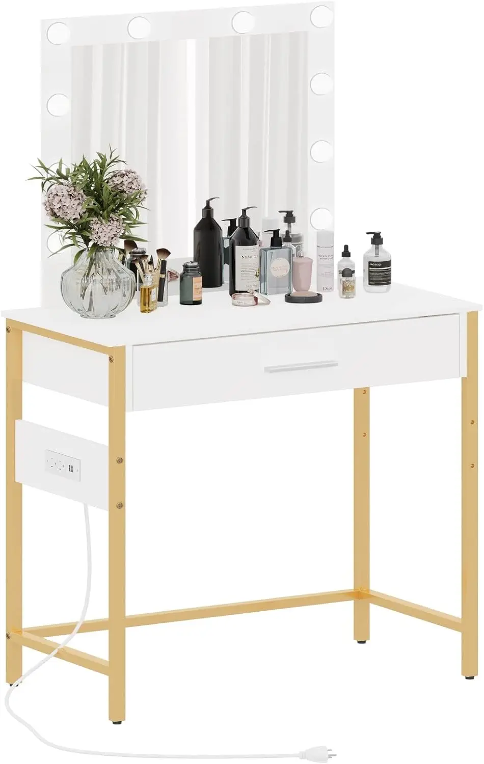 Irontar Makeup Vanity Table With Charging Station And Usb Ports & Power Outlets, Bedroom Vanity Desk With Lights And Mirror For
Irontar Makeup Vanity Table With Charging Station And Usb Ports & Power Outlets, Bedroom Vanity Desk With Lights And Mirror For