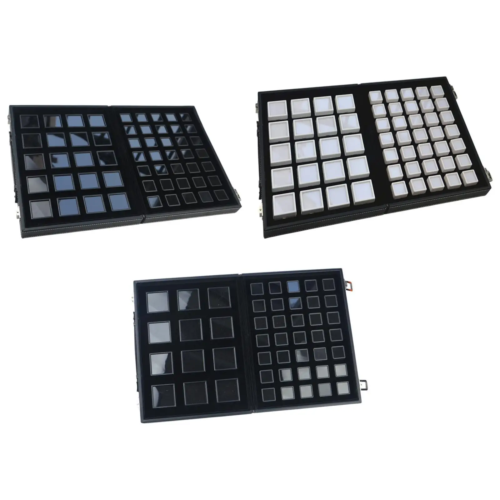 Diamond Display Tray Ring Box Collection Earring Pins Holder Necklace Rhinestones Handbag Pendant Multigrid Box for Shop Store
Diamond Display Tray Ring Box Collection Earring Pins Holder Necklace Rhinestones Handbag Pendant Multigrid Box for Shop Store