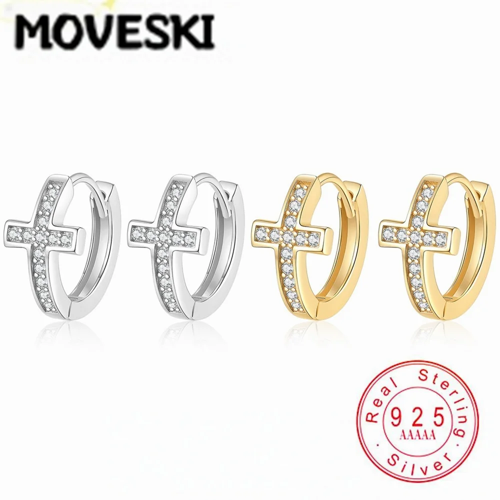 Cross Moissanite Huggie Hoop Earrings For Women 925 Sterling Silver Gold Plated Paved Round Moissanite Ear Buckle Fine Jewelry
Cross Moissanite Huggie Hoop Earrings For Women 925 Sterling Silver Gold Plated Paved Round Moissanite Ear Buckle Fine Jewelry