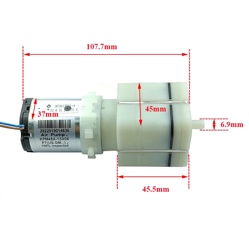 KPM45A-13A Mini 45MM DC 12V Air Pump Large Flow Micro Oxygen Pressure Pump for DIY Car Massage Seat Aquarium Fish Tank
KPM45A-13A Mini 45MM DC 12V Air Pump Large Flow Micro Oxygen Pressure Pump for DIY Car Massage Seat Aquarium Fish Tank