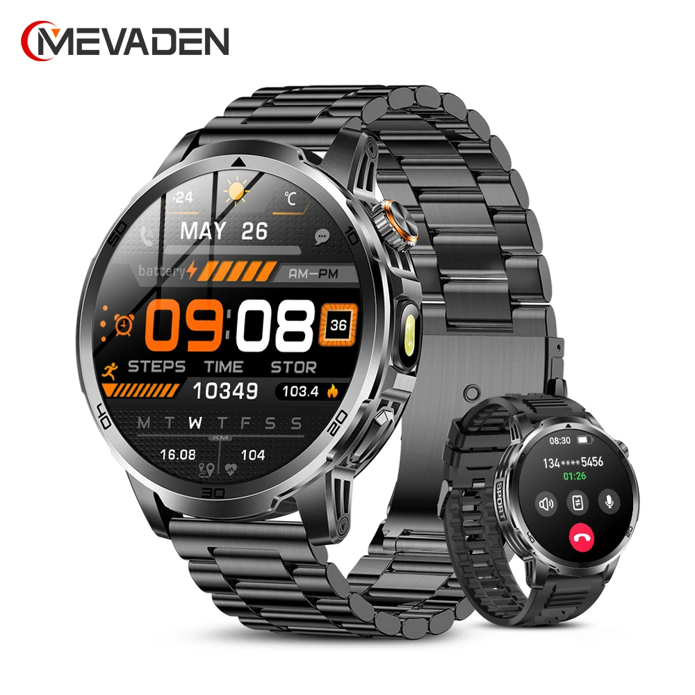 MEVADEN 1.85" Large Screen Outdoor Sports Smart Watch Bluetooth Call LED Flashlight 1000mAh Health Monitor Smartwatch MD60
MEVADEN 1.85" Large Screen Outdoor Sports Smart Watch Bluetooth Call LED Flashlight 1000mAh Health Monitor Smartwatch MD60