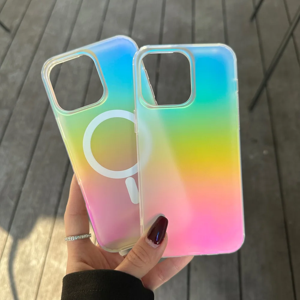 Luxury Rainbow Translucent Magnetic Phone Case For iPhone SE4 16 15 14 13 12 11 Pro Max Plus For Magsafe Shockproof Matte Cover
Luxury Rainbow Translucent Magnetic Phone Case For iPhone SE4 16 15 14 13 12 11 Pro Max Plus For Magsafe Shockproof Matte Cover
