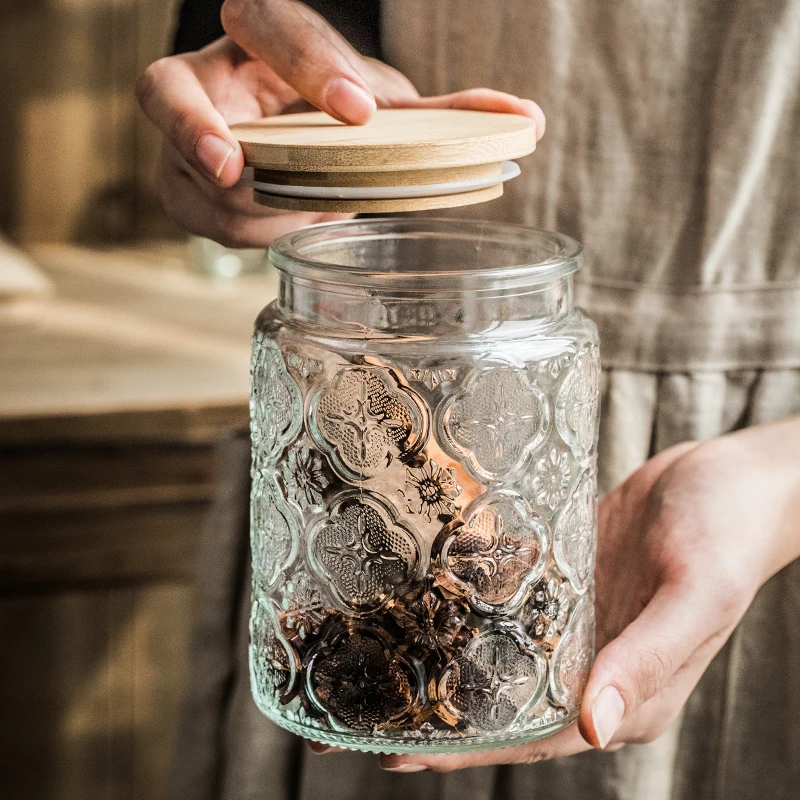 Винтажные стеклянные банки для хранения с крышкой, герметичное уплотнение для закусок, сухой еды, кухонной кладовой, организации
Винтажные стеклянные банки для хранения с крышкой, герметичное уплотнение для закусок, сухой еды, кухонной кладовой, организации