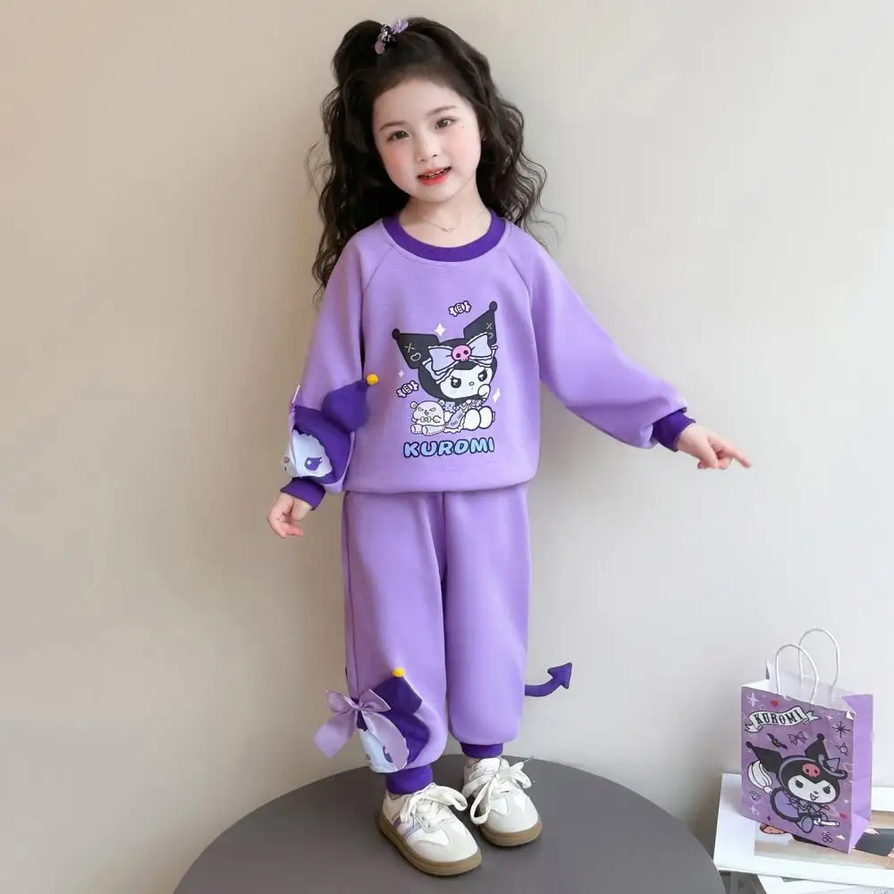 Sanrio Kuromi Girls Cartoon Sweatshirt Set Autumn 2026 New Children's Fashionable Spring Sports Sweatpants 2Pc Set Pullover Gift
Sanrio Kuromi Girls Cartoon Sweatshirt Set Autumn 2026 New Children's Fashionable Spring Sports Sweatpants 2Pc Set Pullover Gift