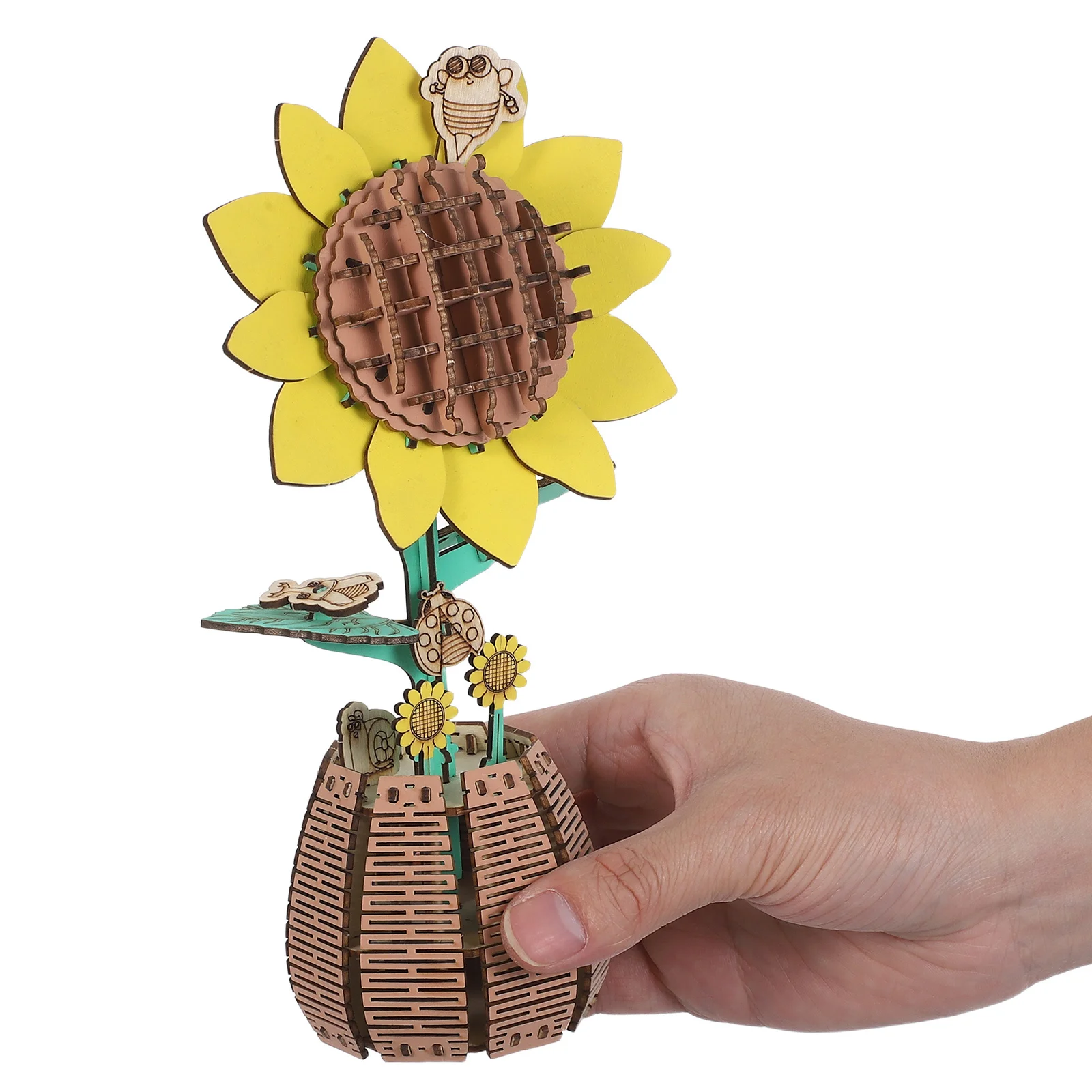 1 Set Wooden 3D Sunflower Puzzle Kit Diy Potted Flower Craft, Themed Jigsaw Assembly For Kids Adults, Desktop Plant Decor, Wood
1 Set Wooden 3D Sunflower Puzzle Kit Diy Potted Flower Craft, Themed Jigsaw Assembly For Kids Adults, Desktop Plant Decor, Wood