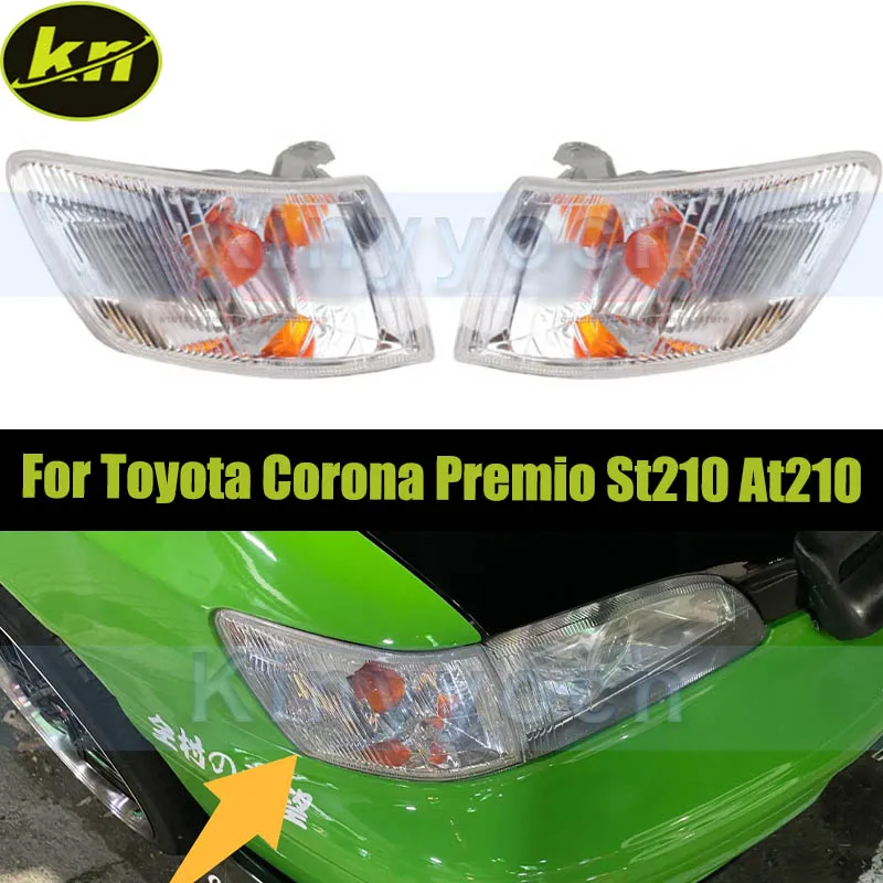1 пара автомобильных фар, указатель поворота, угловой светильник для Toyota Corona Premio St210 At210 1996-1998, угловая лампа
1 пара автомобильных фар, указатель поворота, угловой светильник для Toyota Corona Premio St210 At210 1996-1998, угловая лампа