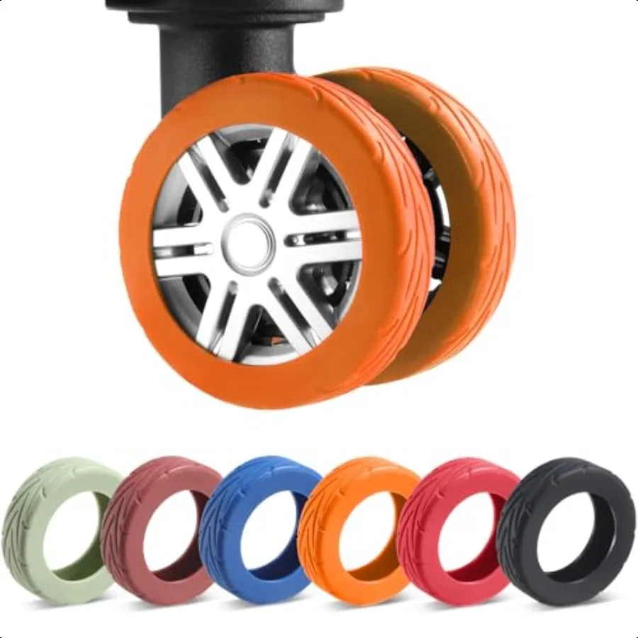 8 Pcs Upgrade Lage Wheel Covers Carry On Lage Suitcases WearResistant AntiNoise Silicone Wheel Protective Covers for 22.4 Spinn
8 Pcs Upgrade Lage Wheel Covers Carry On Lage Suitcases WearResistant AntiNoise Silicone Wheel Protective Covers for 22.4 Spinn