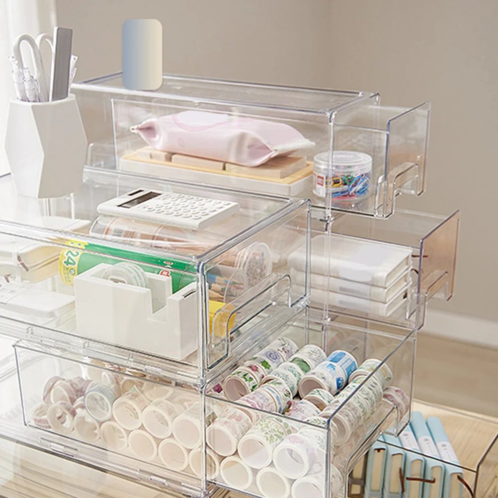 2Pcs Clear Makeup Brush ganizer Lid Desk Drawer Storage Boxes Stackable Office Makeup Container Container
2Pcs Clear Makeup Brush ganizer Lid Desk Drawer Storage Boxes Stackable Office Makeup Container Container
