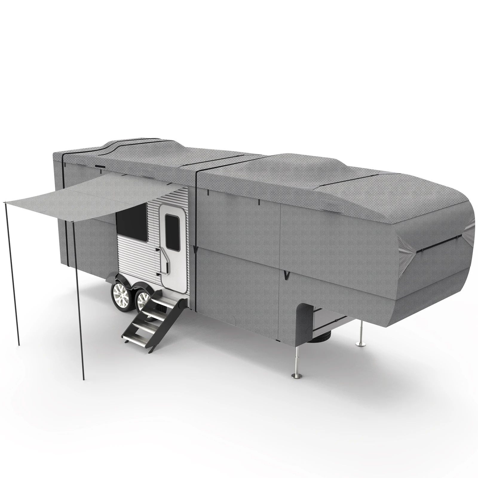 High Quality UV Protection Travel Trailer Cover Waterproof Easy Setup Nonwoven RV Cover
High Quality UV Protection Travel Trailer Cover Waterproof Easy Setup Nonwoven RV Cover