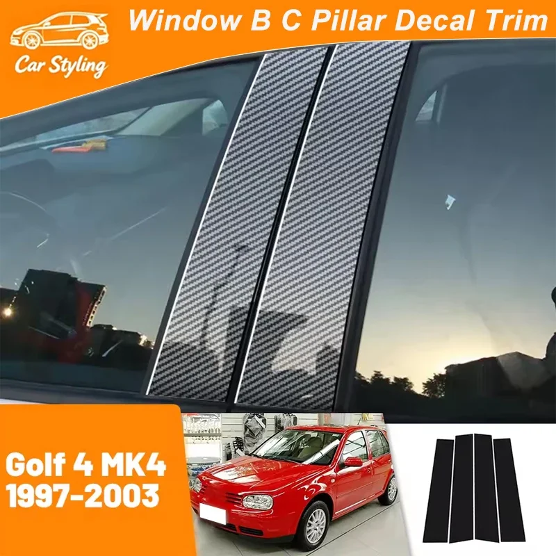 For VW Golf 4 MK4 1997-2003 1998 1999 2000 2001 2002 Carbon Fiber Window Door Column Deal B C Pillar Post Cover Trim Sticker
For VW Golf 4 MK4 1997-2003 1998 1999 2000 2001 2002 Carbon Fiber Window Door Column Deal B C Pillar Post Cover Trim Sticker