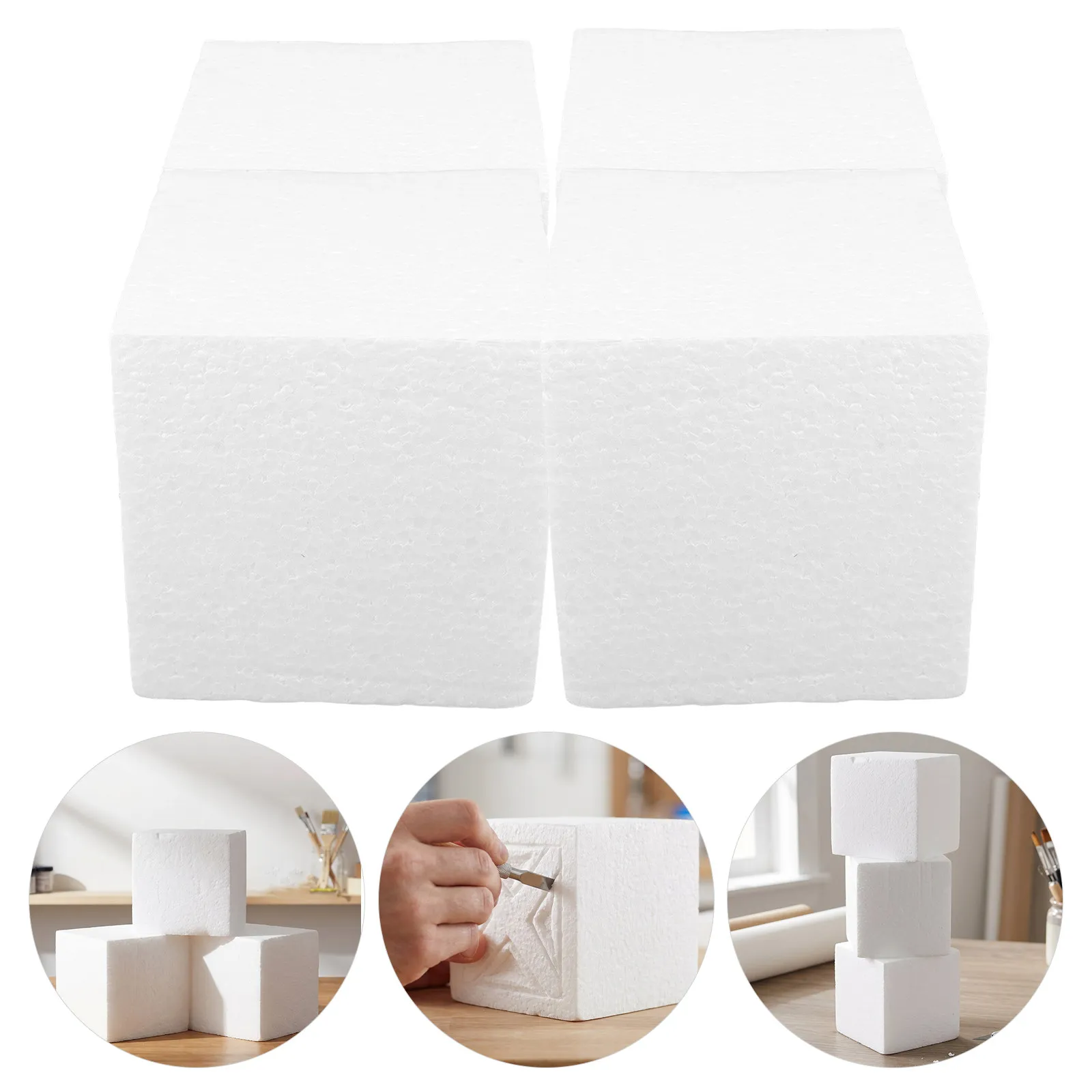 8Pcs Square Polystyrene Foam Blocks Stable Craft Foam Squares 4 Inch Cake Dummies for Carving Sculpting Floral Arrangements and
8Pcs Square Polystyrene Foam Blocks Stable Craft Foam Squares 4 Inch Cake Dummies for Carving Sculpting Floral Arrangements and