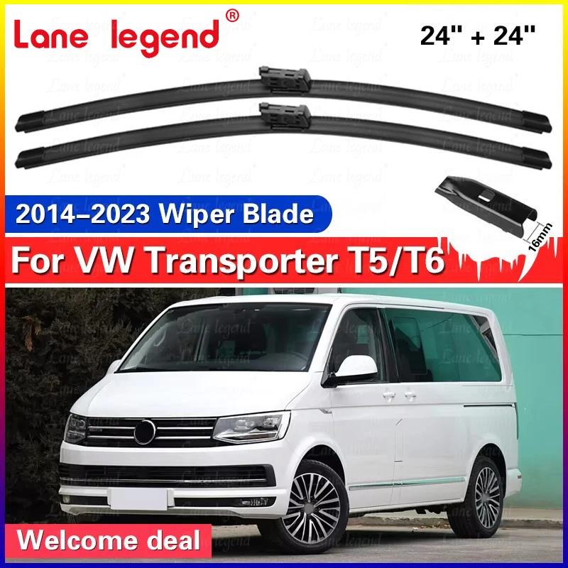 2 шт. передние щетки стеклоочистителя для VW Transporter T5 T6 Caravelle Multivan 2014-2023 лобовое стекло 24 ''+ 24''
2 шт. передние щетки стеклоочистителя для VW Transporter T5 T6 Caravelle Multivan 2014-2023 лобовое стекло 24 ''+ 24''
