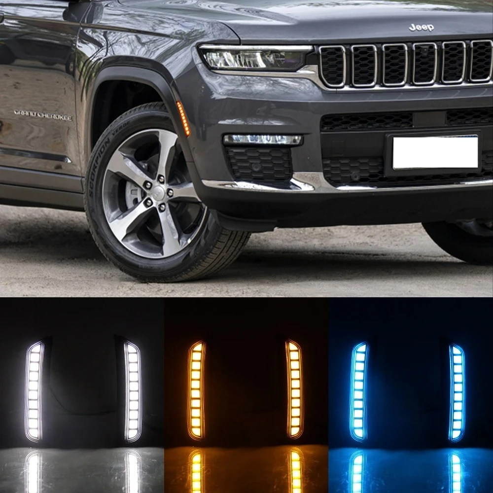 Car LED Side Maker Light For Jeep Grand Cherokee 2021 2022 2023 2024 DRL Wheel Arch Turn Signal Lamp Daytime Running Light
Car LED Side Maker Light For Jeep Grand Cherokee 2021 2022 2023 2024 DRL Wheel Arch Turn Signal Lamp Daytime Running Light