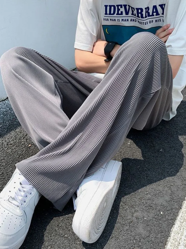 Ice Silk Men's Summer Thin Casual Pants Loose Straight Leg Sport Trousers Long Summer Men's Pants Polyester Cotton Blend
Ice Silk Men's Summer Thin Casual Pants Loose Straight Leg Sport Trousers Long Summer Men's Pants Polyester Cotton Blend