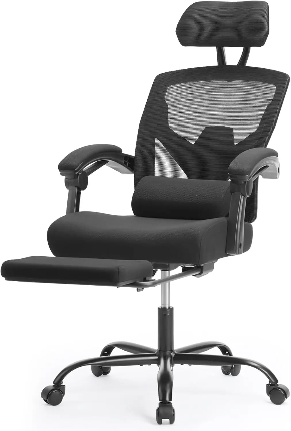Ergonomic High-Back Mesh Office Chair with Lumbar Support, Adjustable Swivel Rolling Design for Home and Study
Ergonomic High-Back Mesh Office Chair with Lumbar Support, Adjustable Swivel Rolling Design for Home and Study