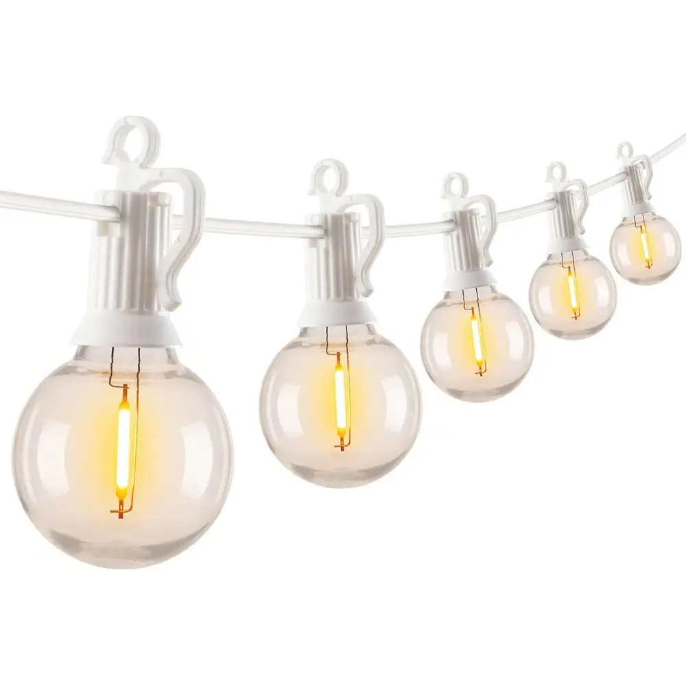 60-футовые светодиодные уличные гирлянды с небьющимися лампами Эдисона G40, подключаемыми и устойчивыми к атмосферным воздействиям нитью, коммерческий класс Pati
60-футовые светодиодные уличные гирлянды с небьющимися лампами Эдисона G40, подключаемыми и устойчивыми к атмосферным воздействиям нитью, коммерческий класс Pati