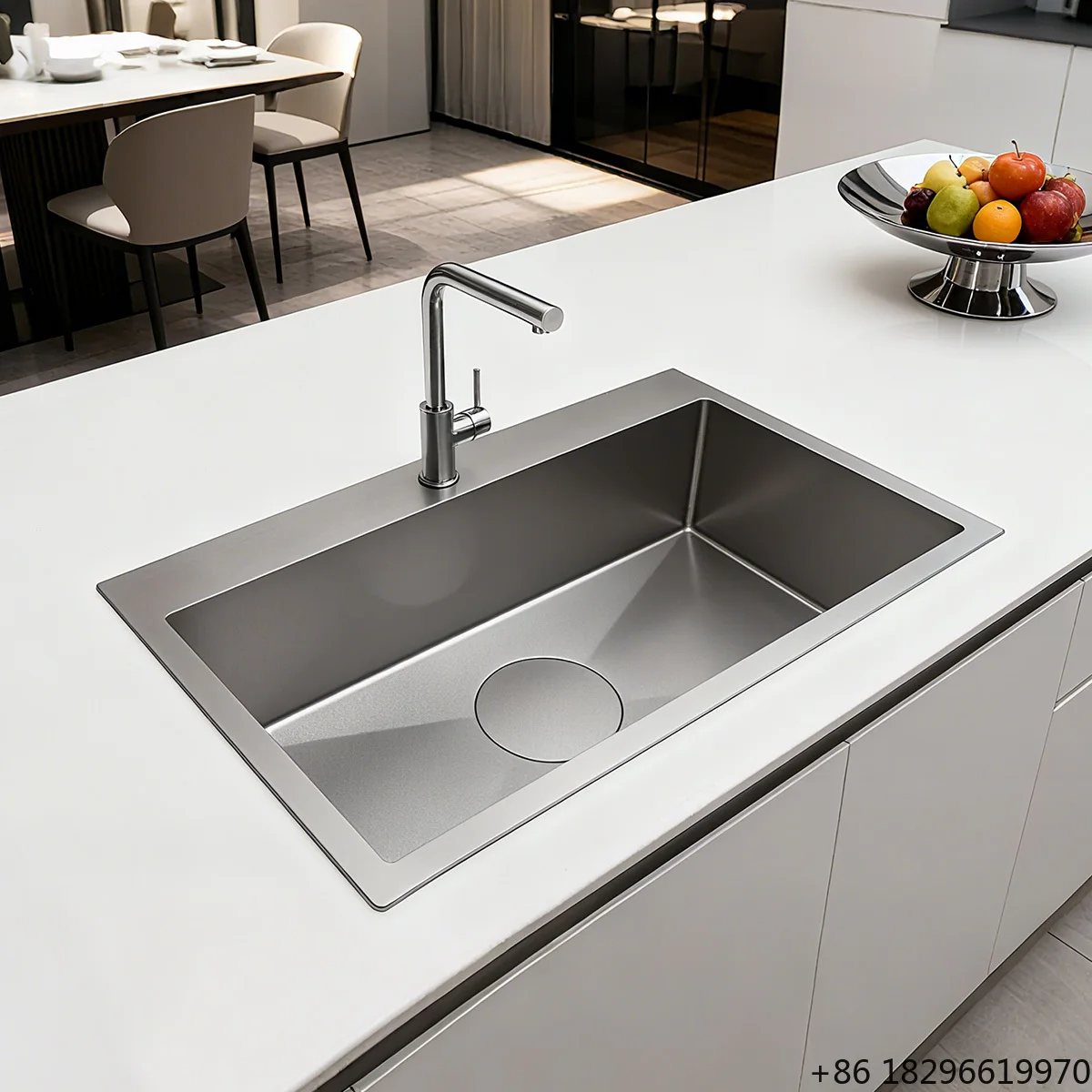 Tarja Evier Modern Multifunctional Single Bowl Stainless Steel Kitchen Sink
Tarja Evier Modern Multifunctional Single Bowl Stainless Steel Kitchen Sink