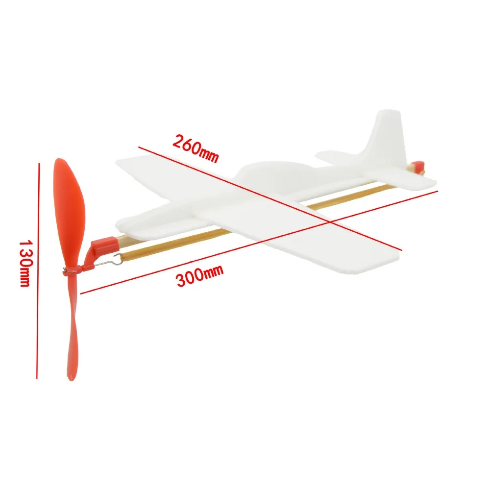 Ligthweight DIY Airplane Model 300*260mm Children Kids Gift Hand Throw Aircraft Toy Rubber Bands Power Foam Plane Flying Glider
Ligthweight DIY Airplane Model 300*260mm Children Kids Gift Hand Throw Aircraft Toy Rubber Bands Power Foam Plane Flying Glider