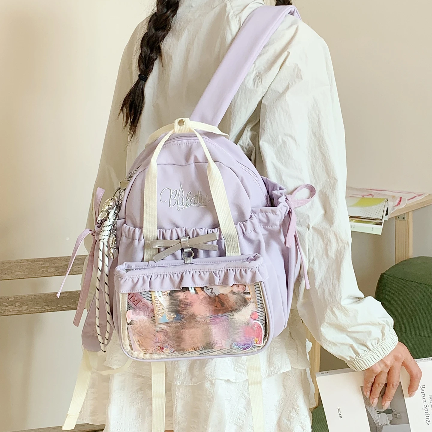 New Original Design for Girls Two-piece Ulzzang Y2K Ita Bag Cute Sweet Backpack Large Capacity School Bag Bags for Women
New Original Design for Girls Two-piece Ulzzang Y2K Ita Bag Cute Sweet Backpack Large Capacity School Bag Bags for Women