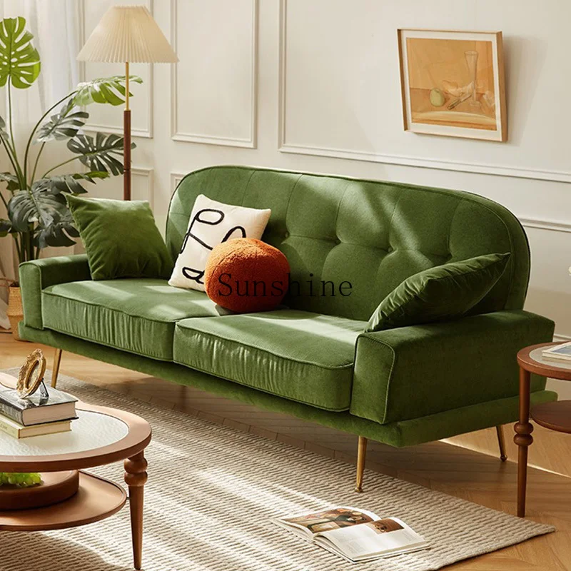 Retro style small apartment living room Nordic simple modern velvet fabric sofa
Retro style small apartment living room Nordic simple modern velvet fabric sofa