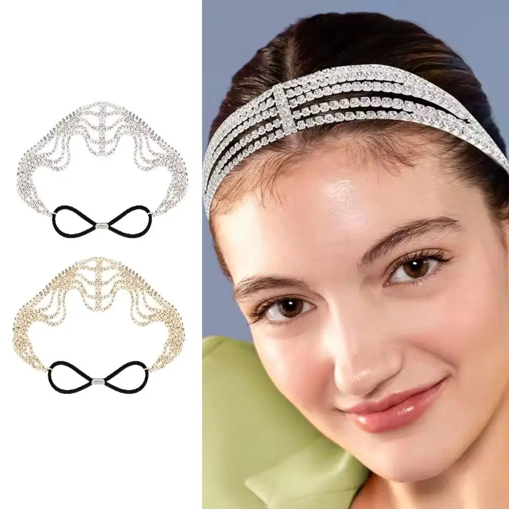 Bridal Party Accessories Bling Rhinestone Chain Head Jewelry Fashion Beautiful Multi-layer Hairband Princess Headpieces Gifts
Bridal Party Accessories Bling Rhinestone Chain Head Jewelry Fashion Beautiful Multi-layer Hairband Princess Headpieces Gifts