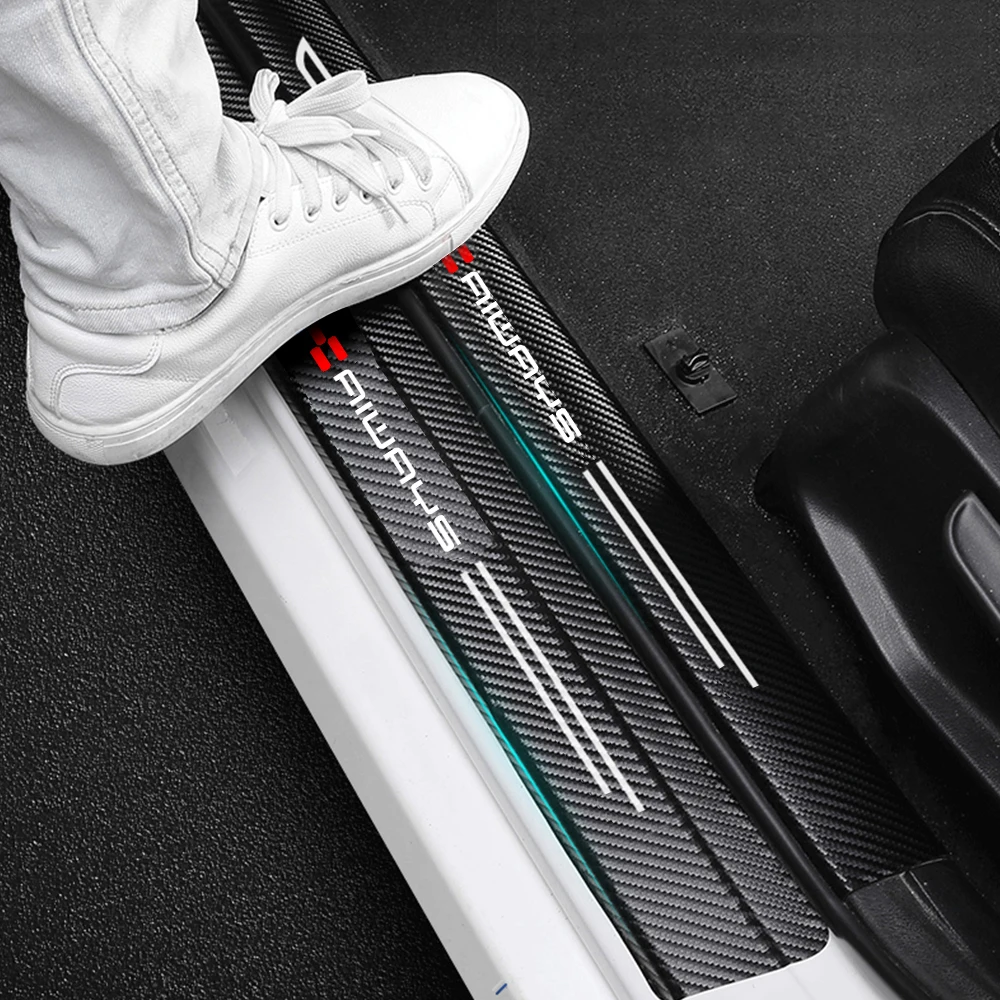 New 4pcs car stickers door sill strips pedals carbon fiber decorative strips for Aiways U5 PRO U6 U7 U 5 2020 2021 2022
New 4pcs car stickers door sill strips pedals carbon fiber decorative strips for Aiways U5 PRO U6 U7 U 5 2020 2021 2022