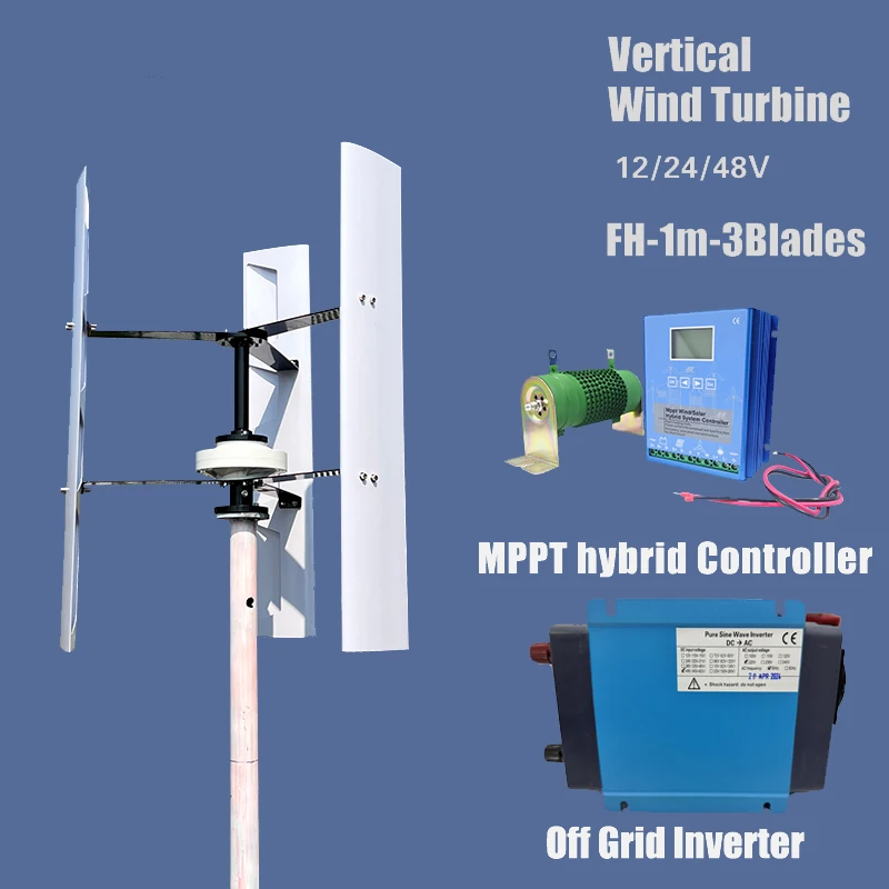 Wind Turbine Generator Vertical Axis Maglev Plant 10000w 12V 24V 48V With Hybrid Charge Controller For Home Use
Wind Turbine Generator Vertical Axis Maglev Plant 10000w 12V 24V 48V With Hybrid Charge Controller For Home Use