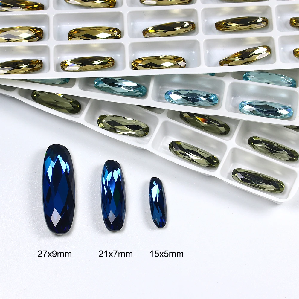 Long Oval Shape Crystal Fancy Stone, Pointed Back Rhinestone, Loose Rhinestones for Clothes and DIY, K9, 5*15mm, 3014
Long Oval Shape Crystal Fancy Stone, Pointed Back Rhinestone, Loose Rhinestones for Clothes and DIY, K9, 5*15mm, 3014