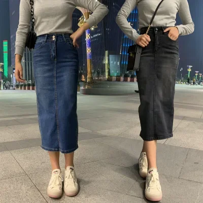 Autumn Women clothing elasticity midi Jeans Skirts Blue Girls High Waist calf-length Casual Denim Pencil skirt Female faldas
Autumn Women clothing elasticity midi Jeans Skirts Blue Girls High Waist calf-length Casual Denim Pencil skirt Female faldas
