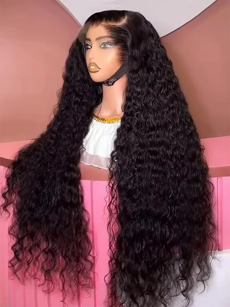 13x6 HD Deep Wave Lace Frontal Wig Black 13x4 Water Wave Curly Human Hair 5x5 Glueless Lace Front Wig 30 40 Inch Closure Wear Go
13x6 HD Deep Wave Lace Frontal Wig Black 13x4 Water Wave Curly Human Hair 5x5 Glueless Lace Front Wig 30 40 Inch Closure Wear Go