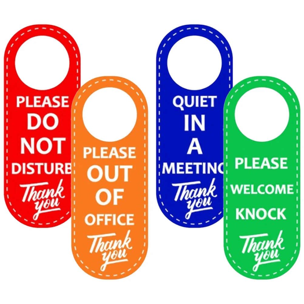 4 Pcs Sided PU Door Sign For Bedroom Office Door Signs Sturdy Scratch Resistant Bedroom Home Decor Do Not Disturb Hanger
4 Pcs Sided PU Door Sign For Bedroom Office Door Signs Sturdy Scratch Resistant Bedroom Home Decor Do Not Disturb Hanger